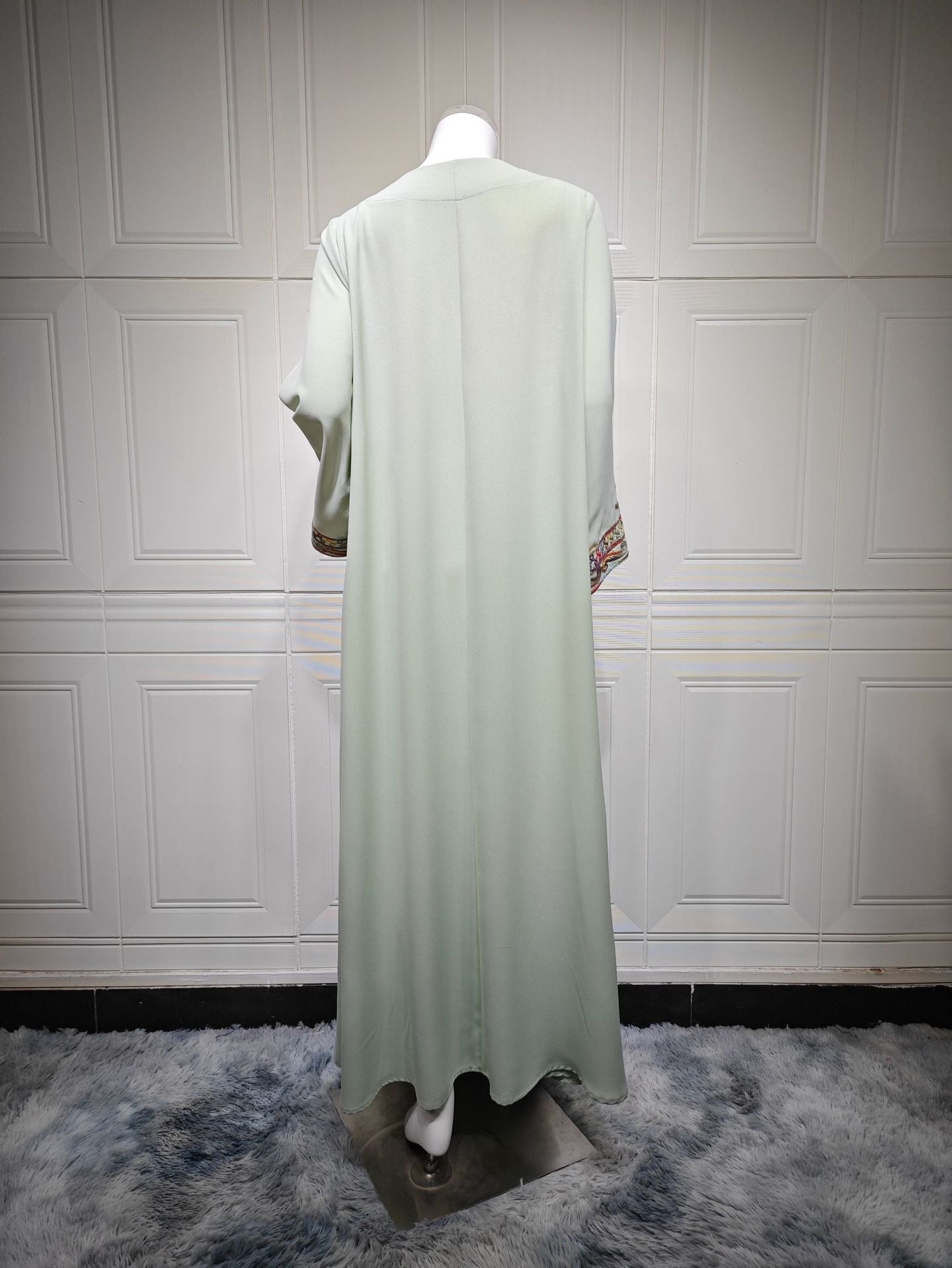 HA6666 Embroidered long wide-sleeved dress | Comfortable fit, easy to wear