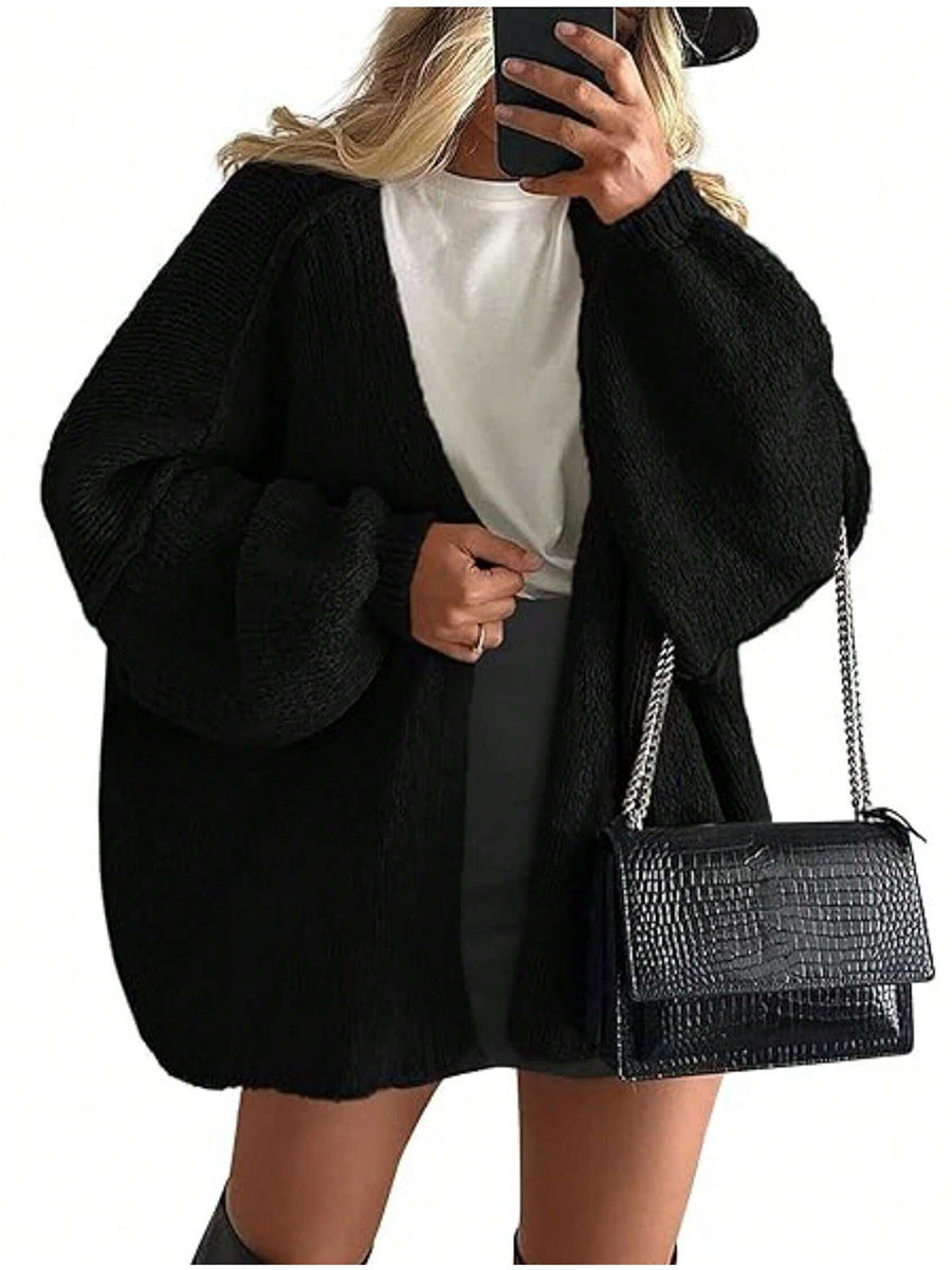 HA6673 Knitted Top Casual Loose-fitting Cardigan
