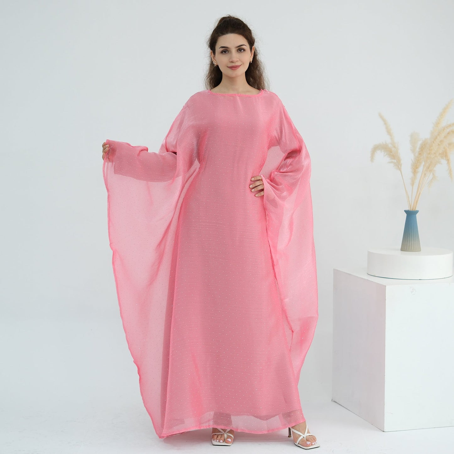 HA6619 Hot diamond long dress (with optional inner suit)
