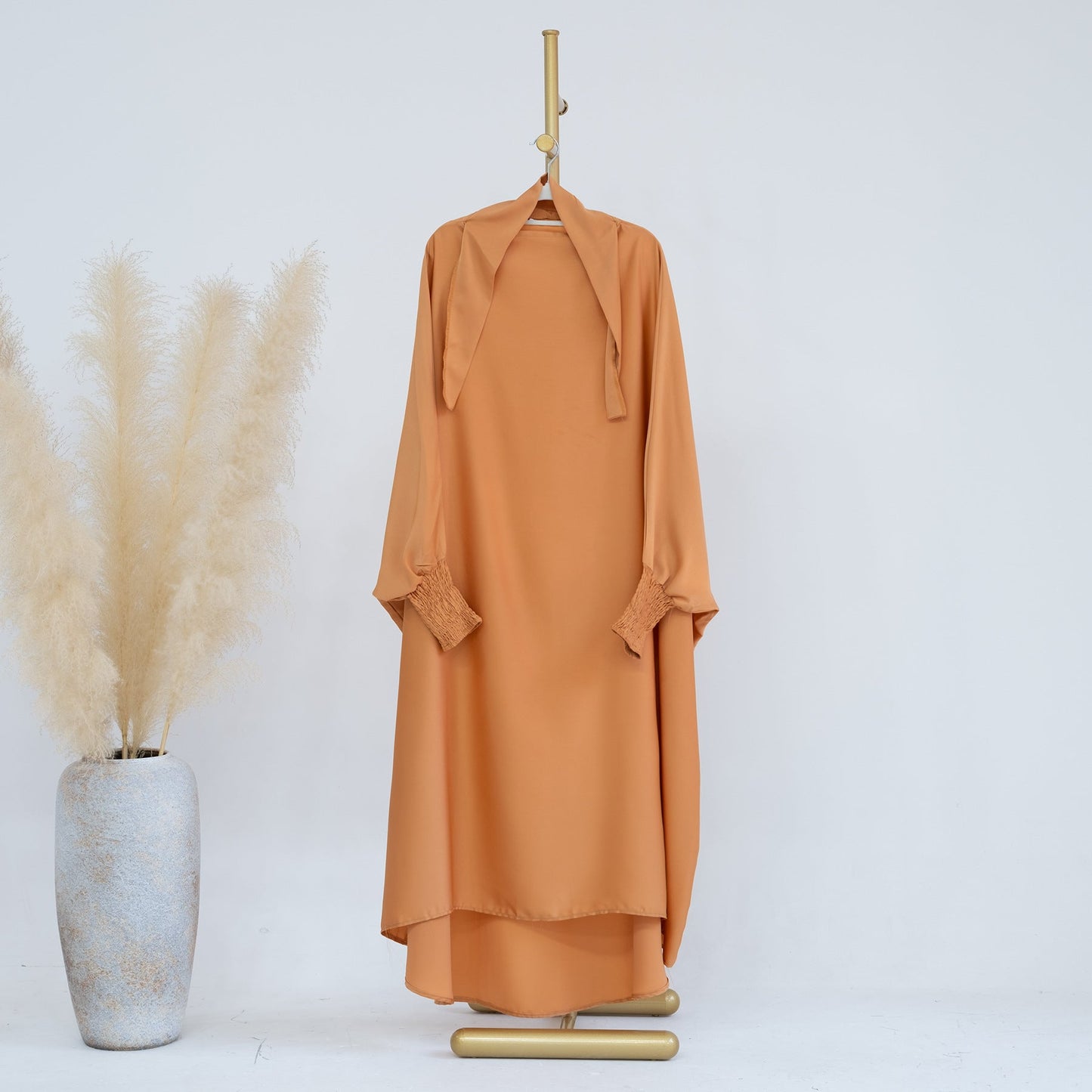 HAYA HA0720 Large Swing Solid Color Robe Children's Dress