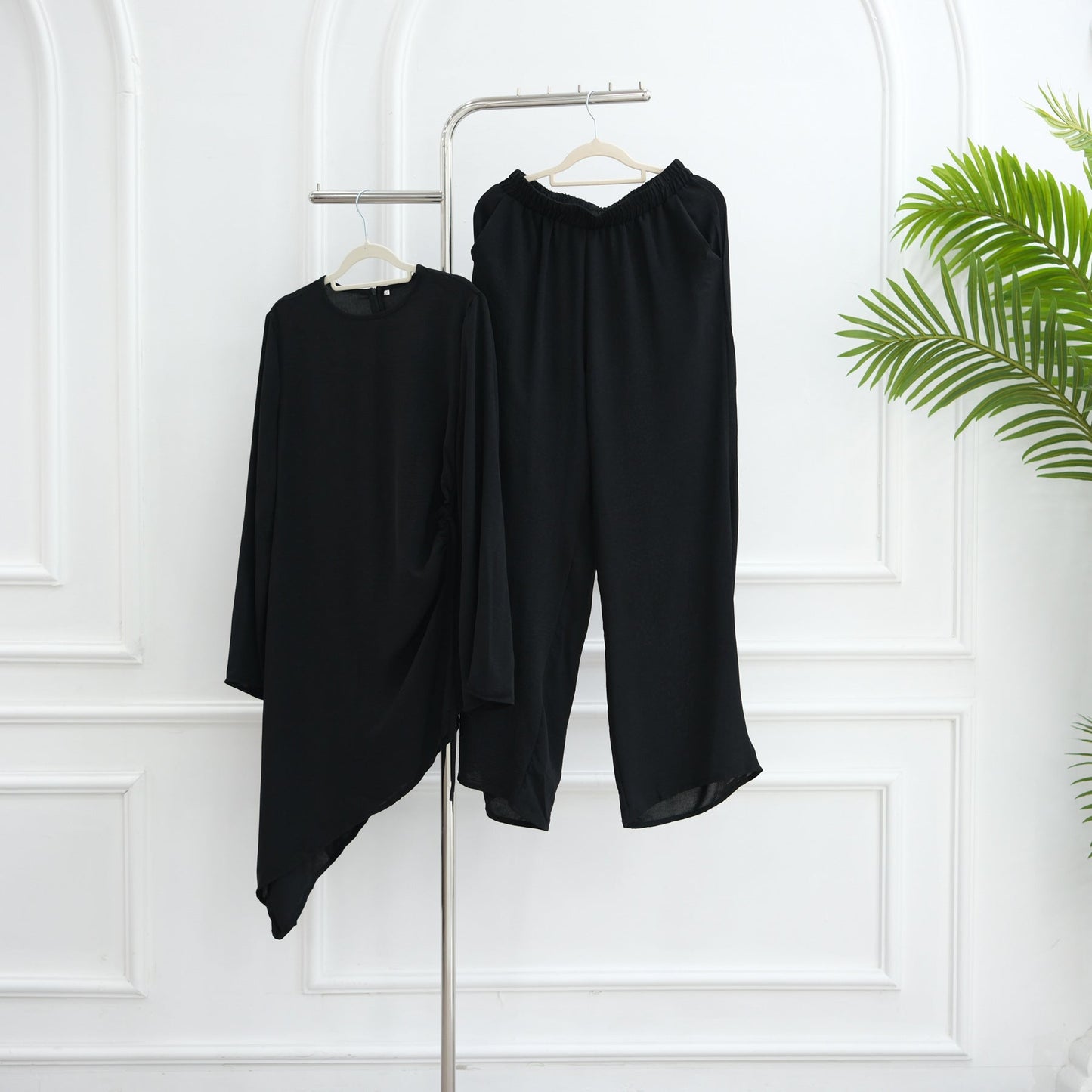 HA6606 Asymmetrical two-piece tunic (with optional headscarf)