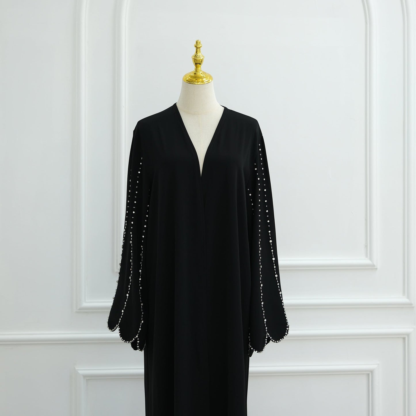 HA6626 Hand-beaded long cardigan