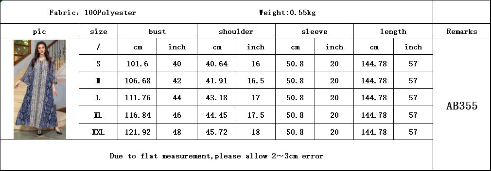 HA6662 Mesh embroidery sequin patchwork long-sleeved dress, loose robe style