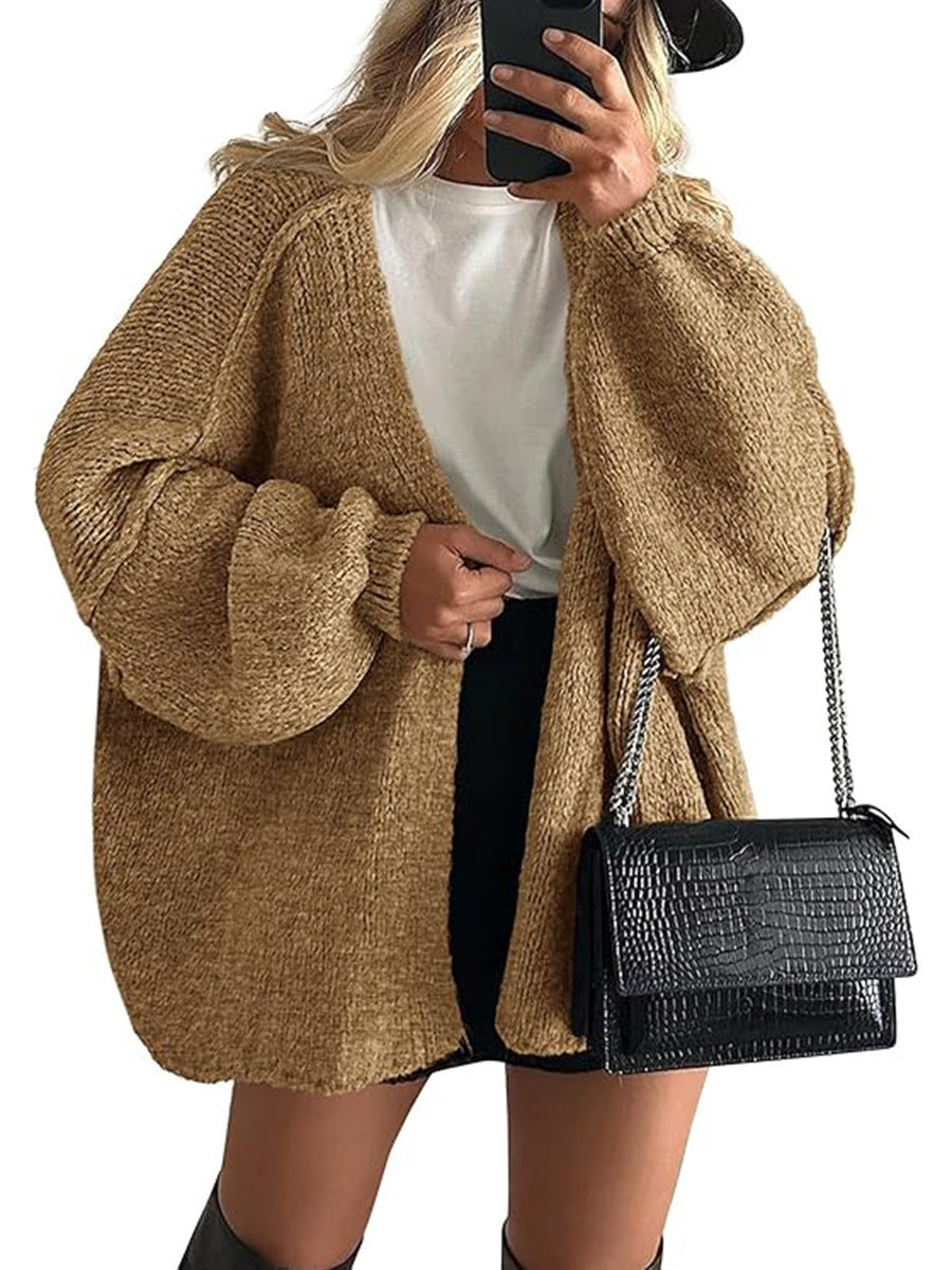 HA6673 Knitted Top Casual Loose-fitting Cardigan