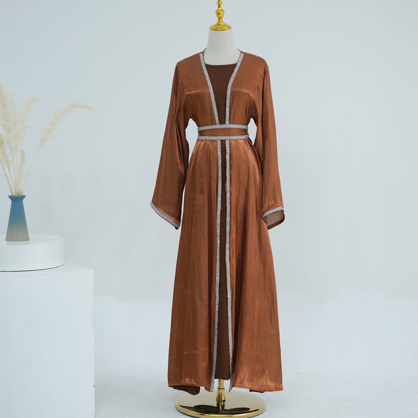 HAYA HA1184 2pcs Set Cardigan+Inner Dress