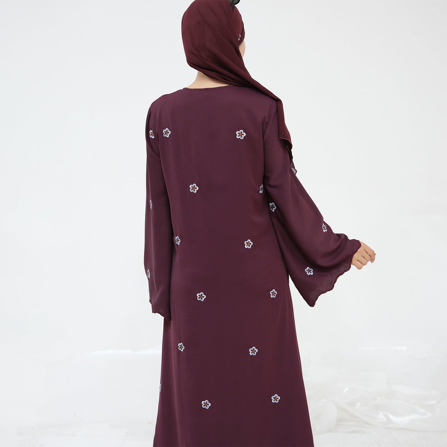 HA6612 All-over Embroidered Cardigan Two-piece Set