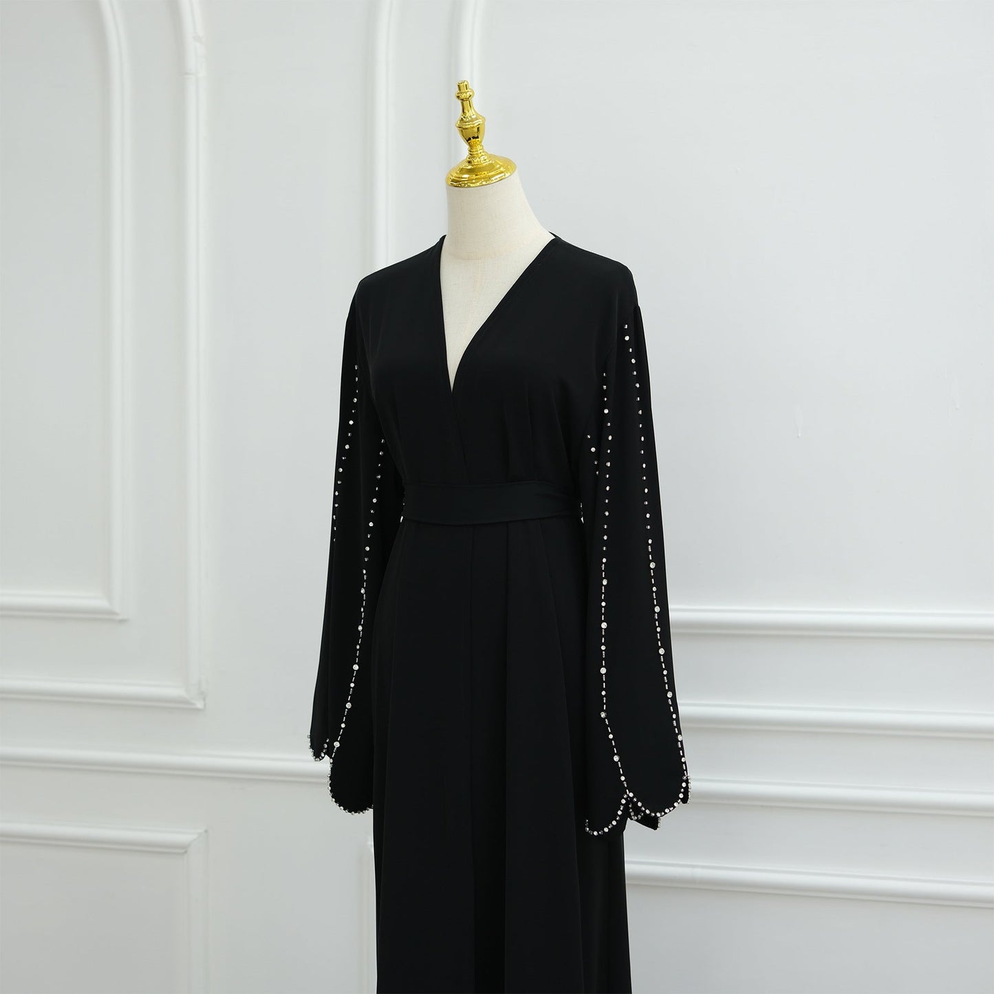HA6626 Hand-beaded long cardigan