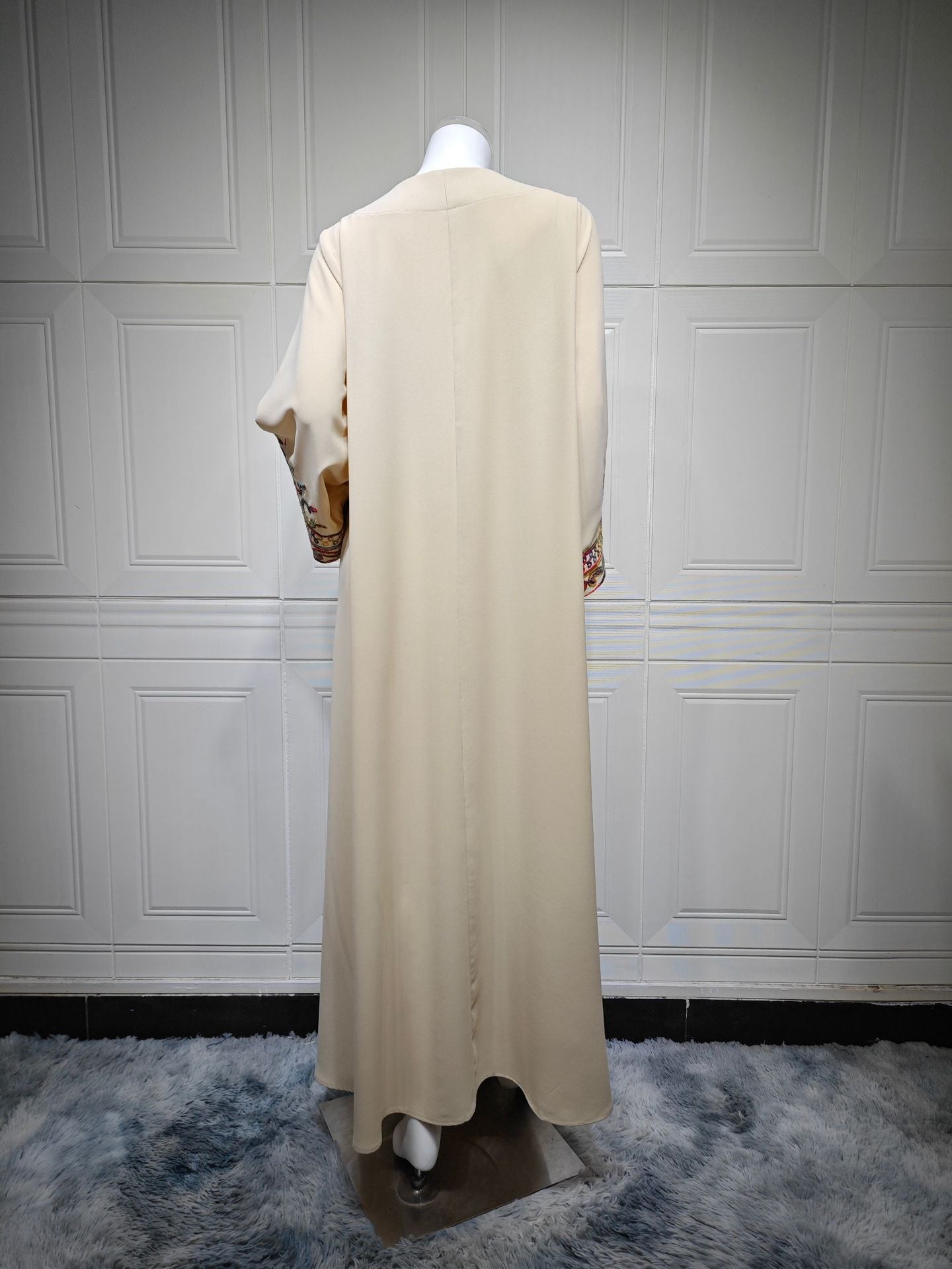 HA6666 Embroidered long wide-sleeved dress | Comfortable fit, easy to wear