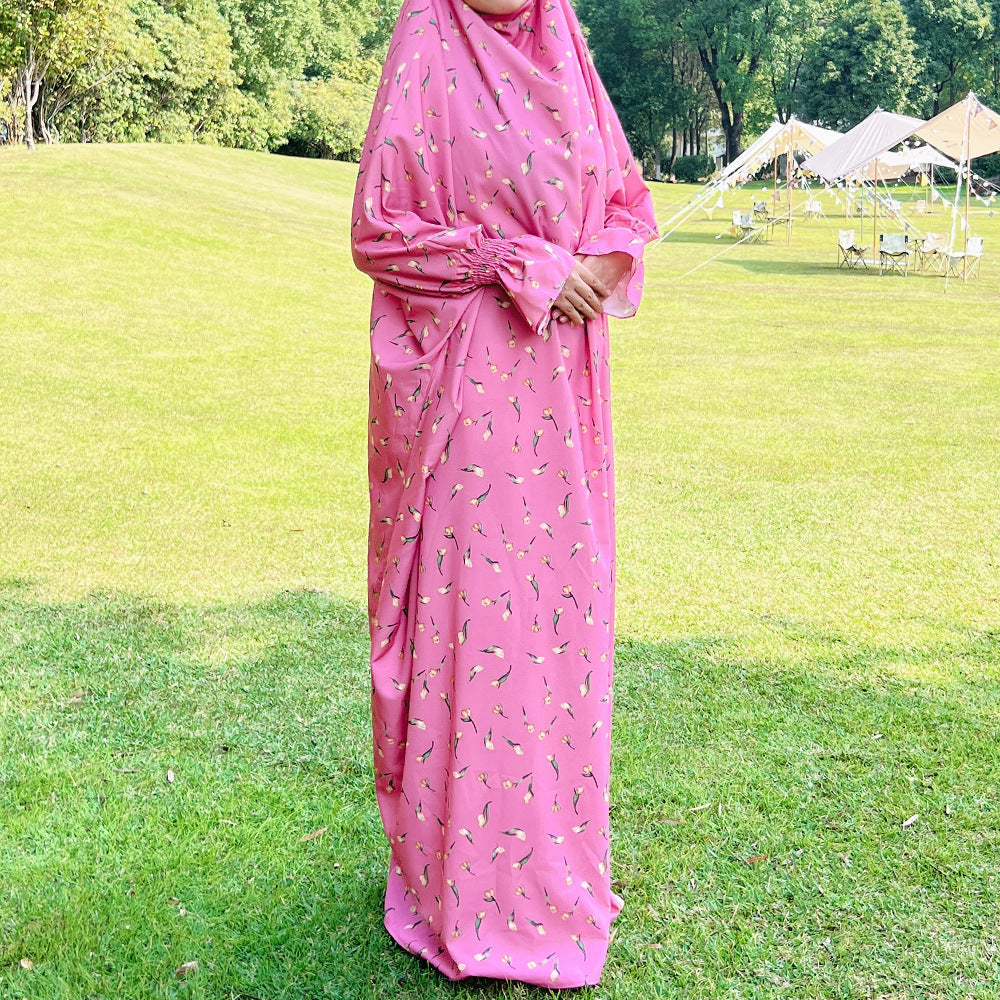 HAYA HAYA1013 Printed Dress Robe