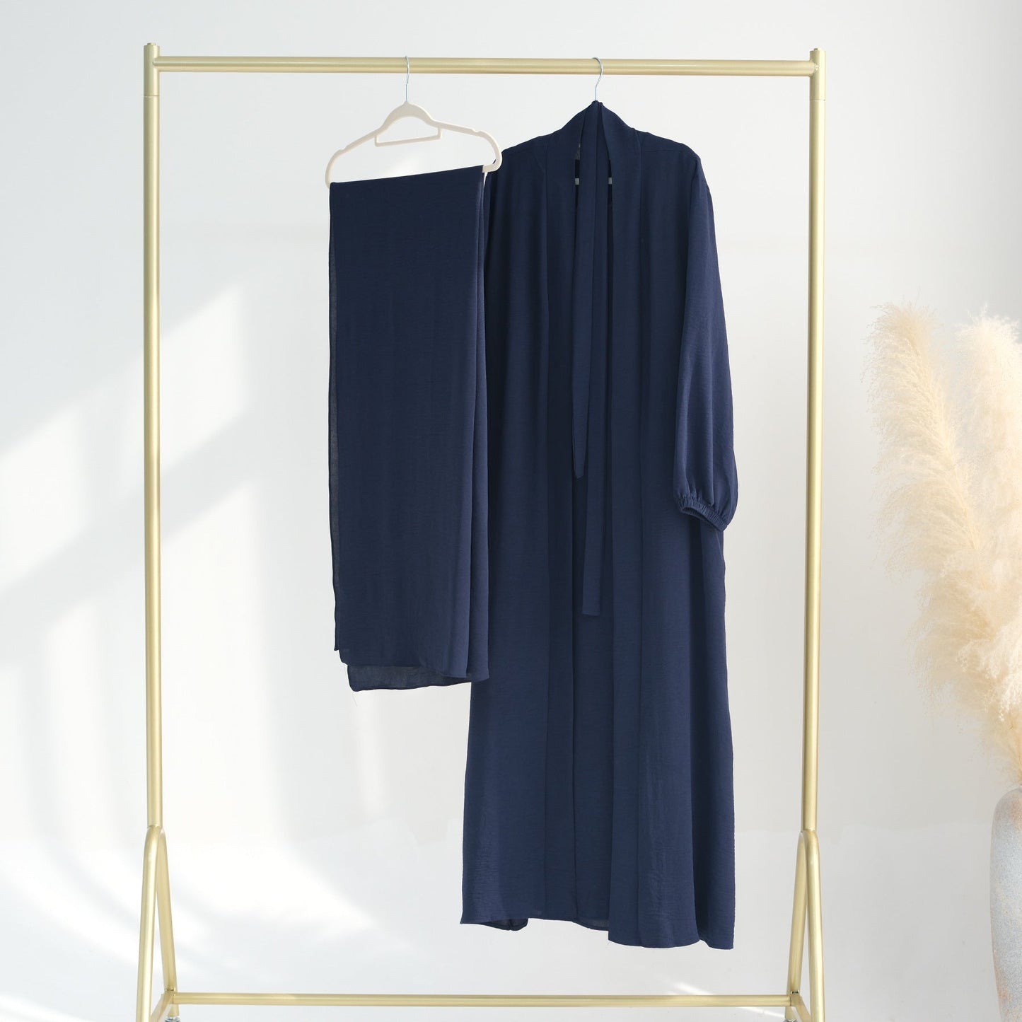 HAYA HAYA0995 3pcs Cardigan+without  Sleeves Inner Dress+Hijab