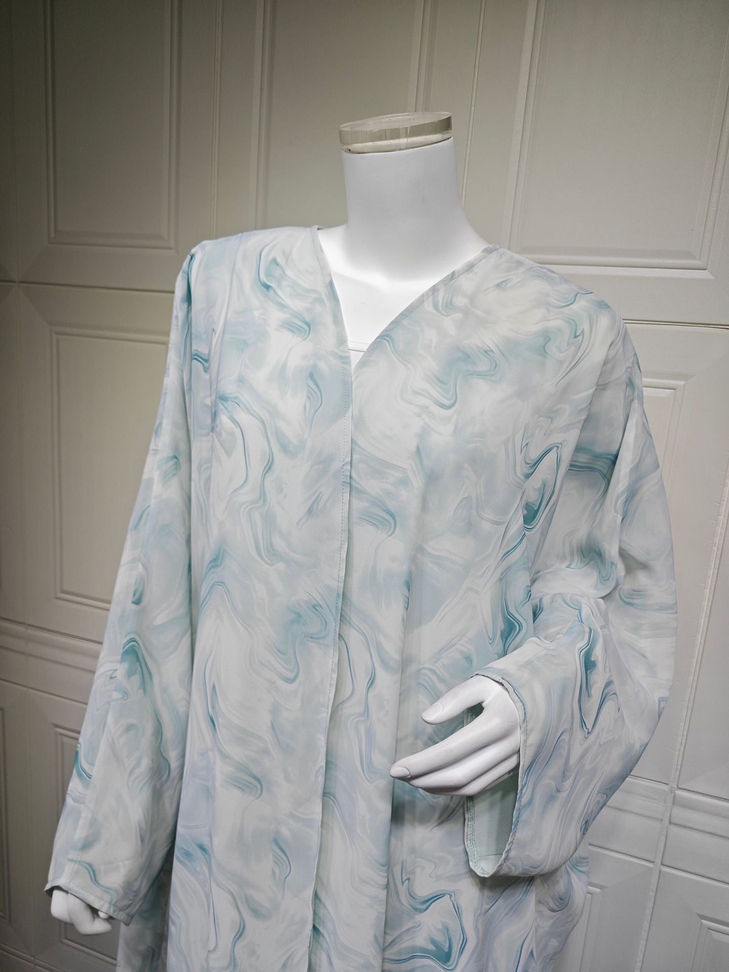 HA6635 Abaya chiffon printed two-piece set (including headscarf)