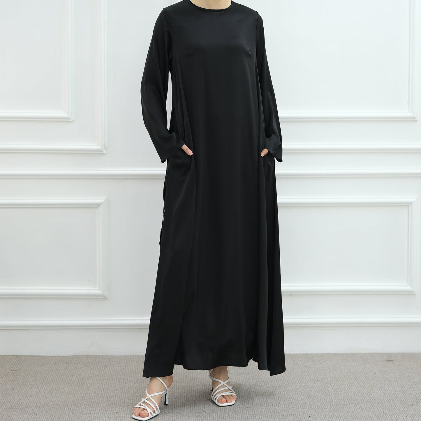 HA6628 Multi-color Simple Solid Color Robe Inner Wear