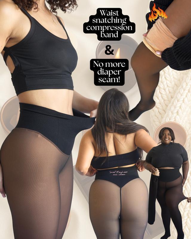 HA6675 Wool-lined fleece-lined tights