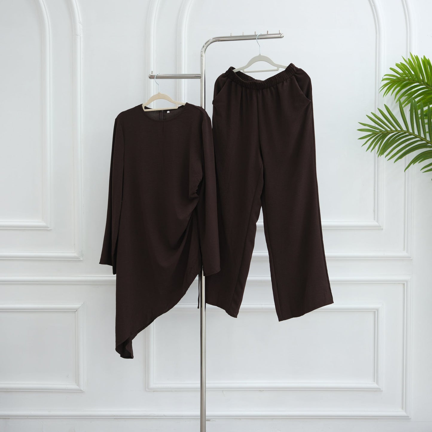 HA6606 Asymmetrical two-piece tunic (with optional headscarf)