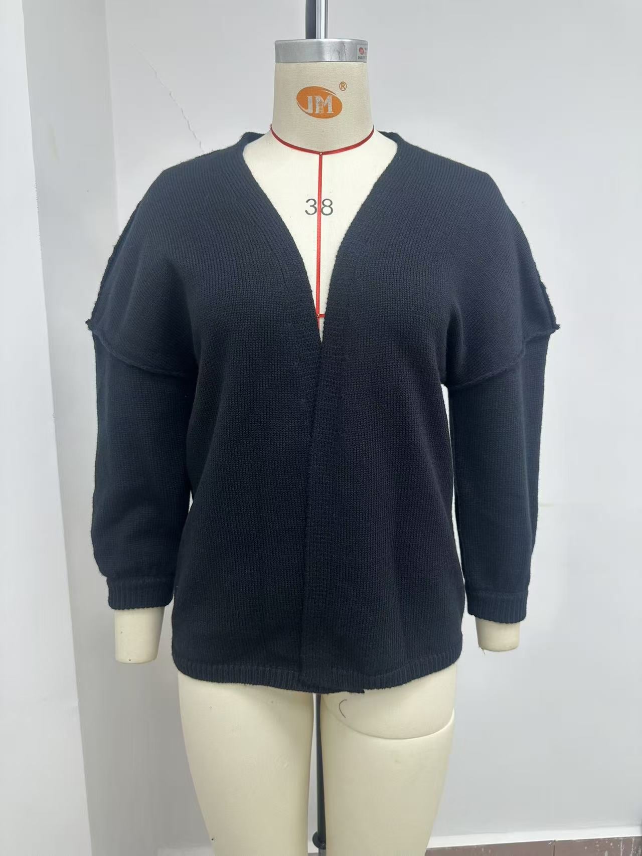 HA6673 Knitted Top Casual Loose-fitting Cardigan