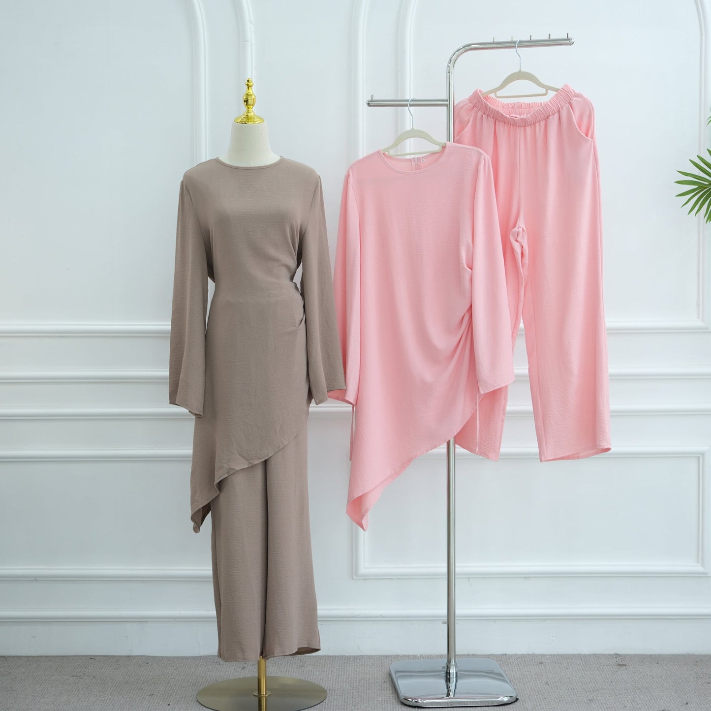 HA6606 Asymmetrical two-piece tunic (with optional headscarf)