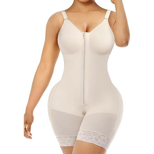 HA6674  One-piece zippered shapewear (with integrated bra)