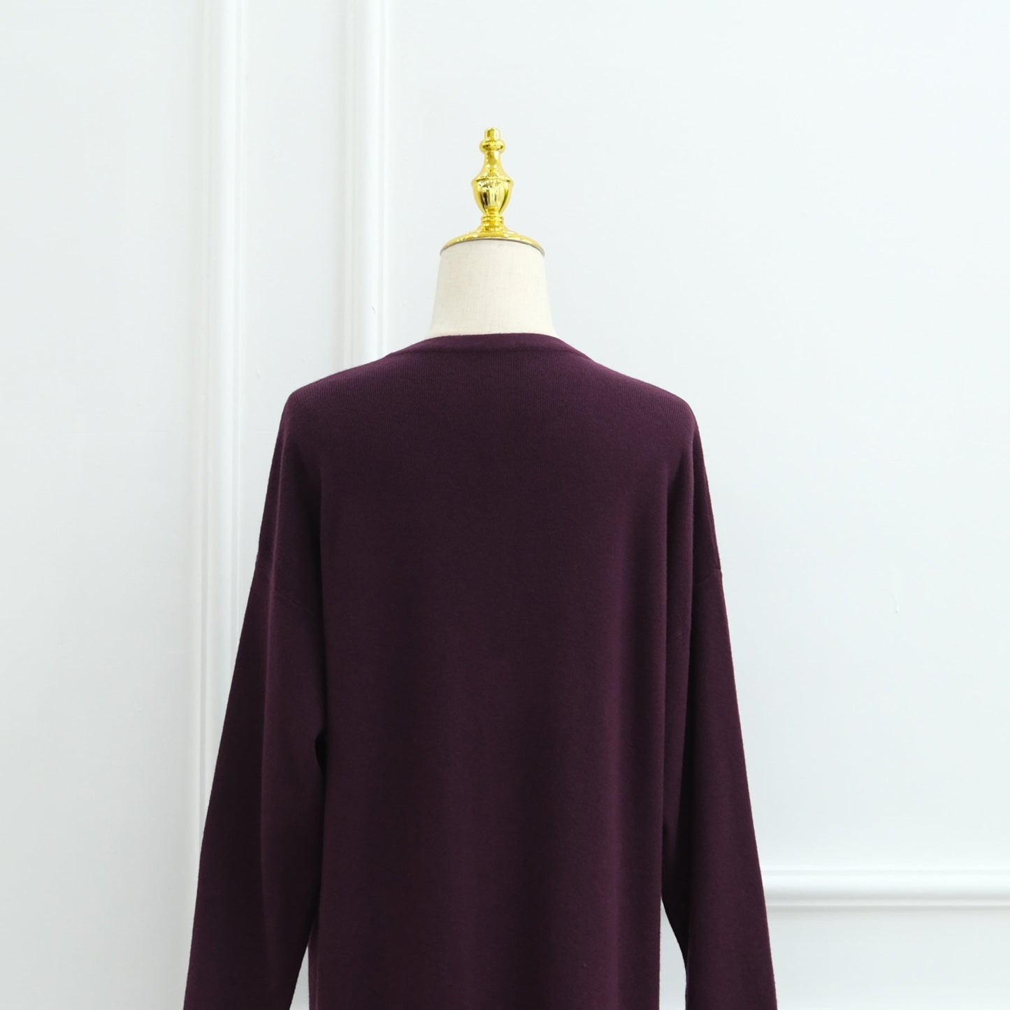 HA6598 Autumn and Winter Knitted Dress, Long Solid Color (headscarf Not Included)