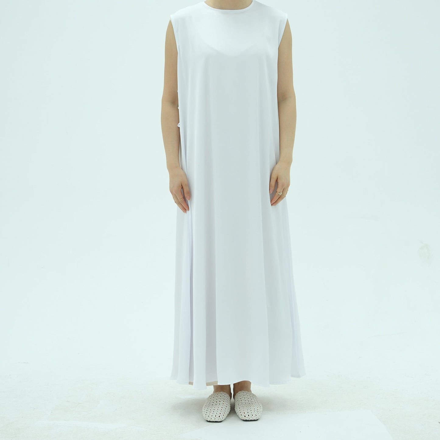 HA6620 Sleeveless Back Tie Dress (One-Piece)