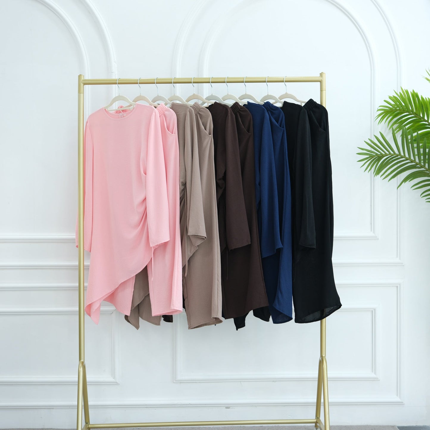 HA6606 Asymmetrical two-piece tunic (with optional headscarf)