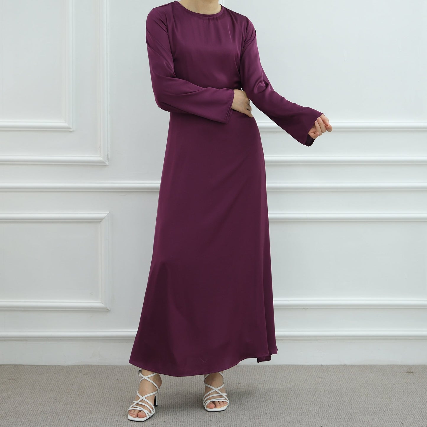 HA6628 Multi-color Simple Solid Color Robe Inner Wear