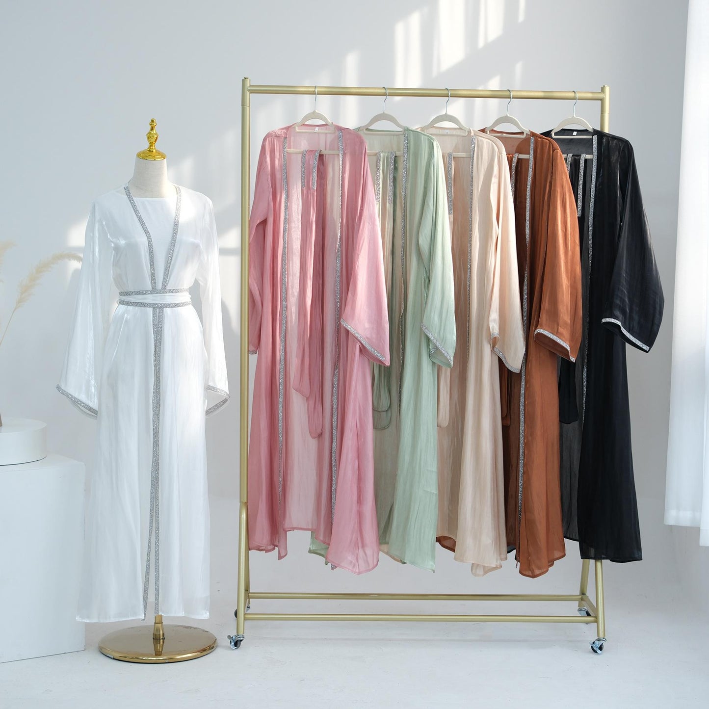 HAYA HA1185 3pcs Set Cardigan+Inner Dress+Hijab