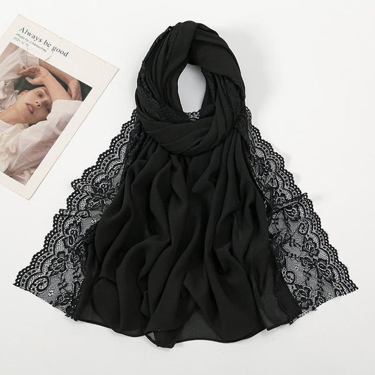 HAYA HA1125 New Pearl Chiffon Lace Lace Headband