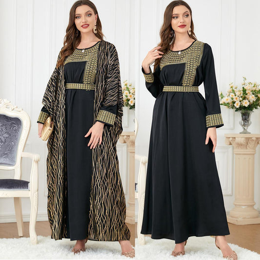 HAYA HAYA1059 2pcs Inner Dress  with Cardigan