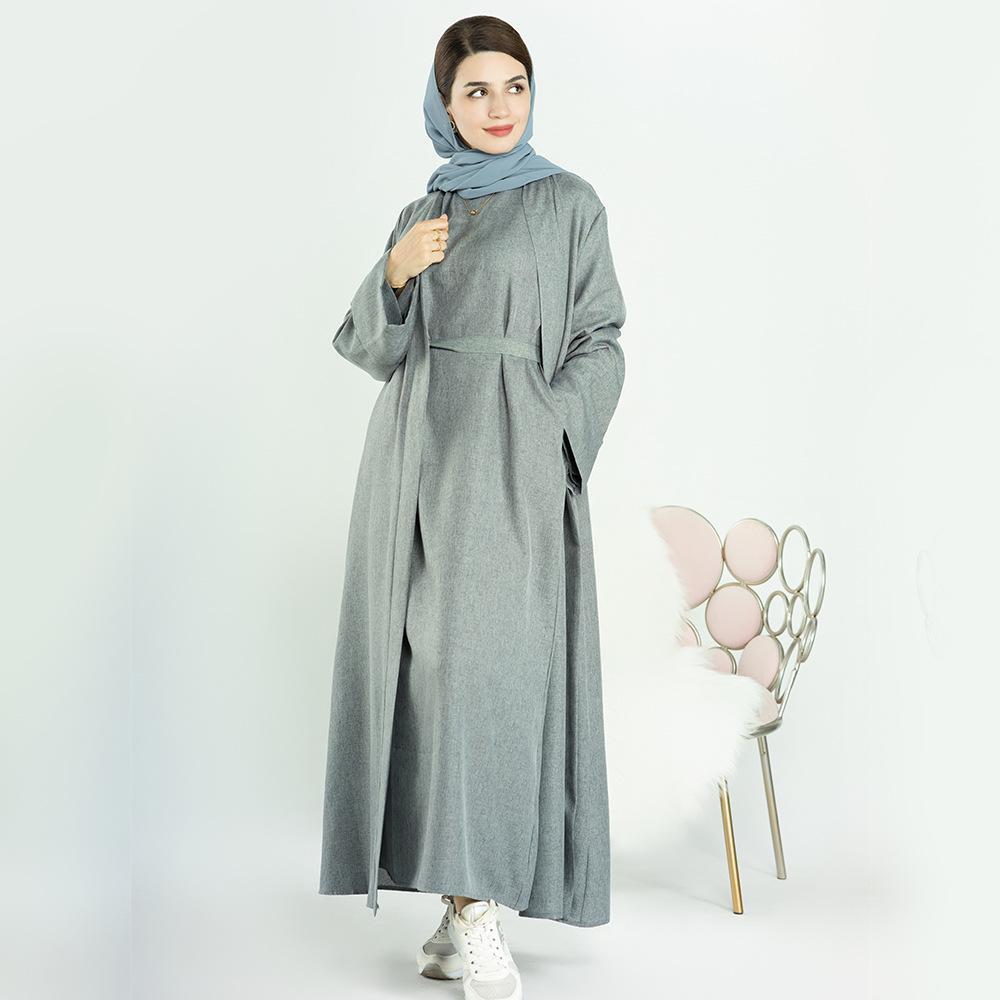 HAYA HAYA0710 2pcs Set Cardigan+Inner Dress