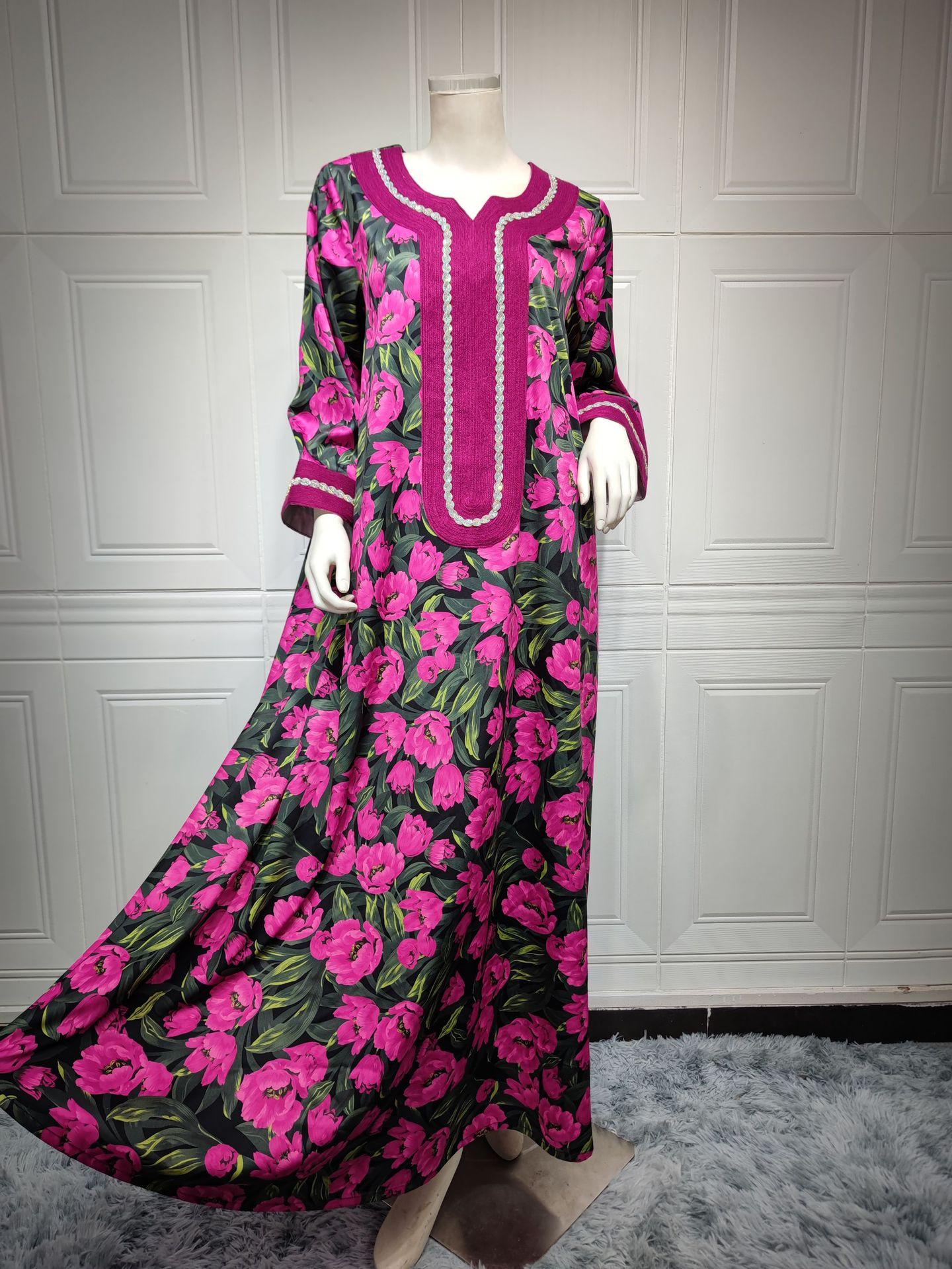 HAYA HAYA1072 Fashion New Product Hot Diamond Printed Dress