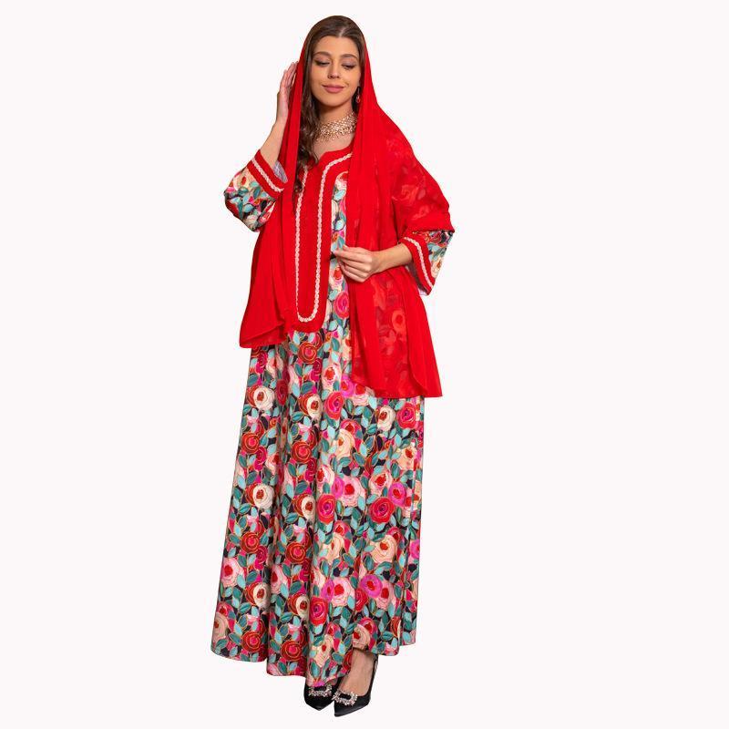 HAYA HAYA1073 Fashionable Embroidered Dress