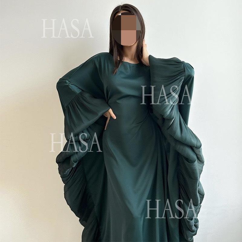 HA6473 Elegant and Graceful Heavy Stitching Lace Sleeve Robe