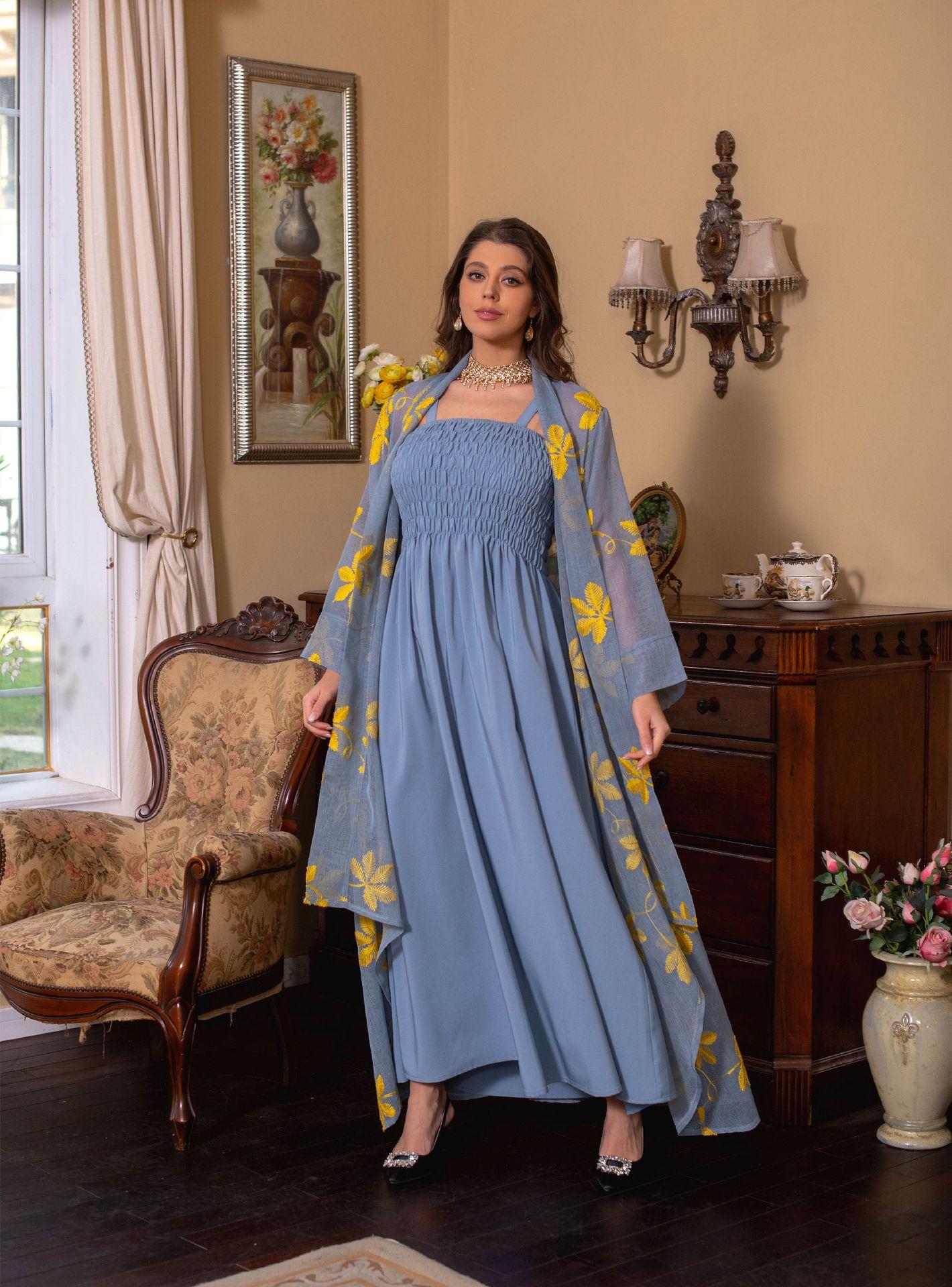 HAYA HAYA1076 2pcs Inner Dress  with Cardigan