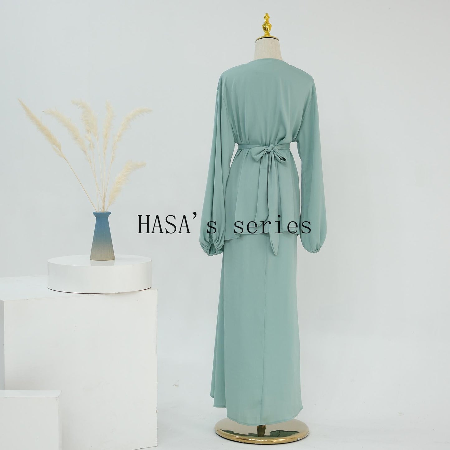 HS4845 Simple, Solid-color, Loose-fitting Two-piece Set, A Comfortable and Coordinated Outfit.