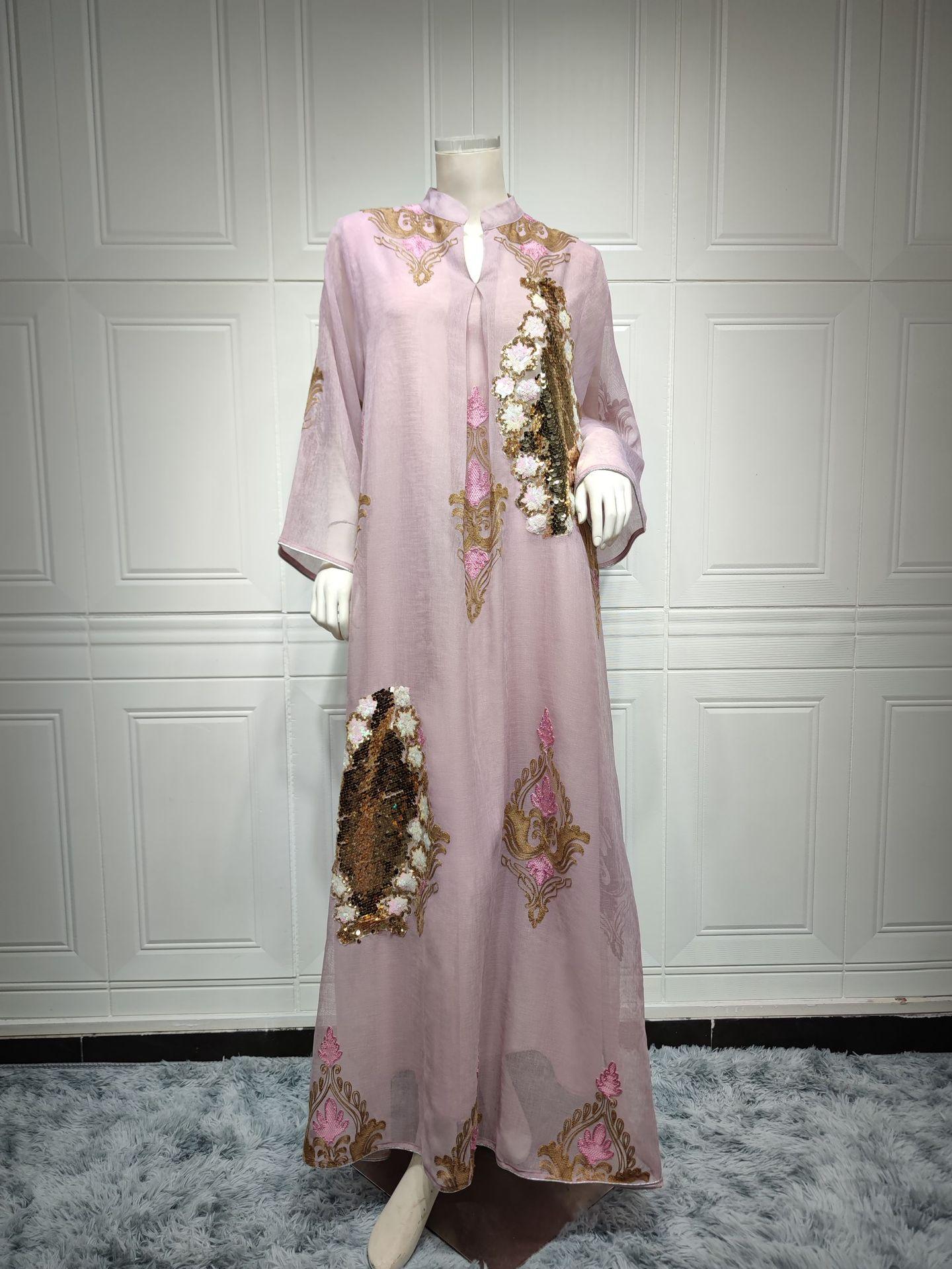 HAYA HAYA0443 Muslim Embroidered Dress