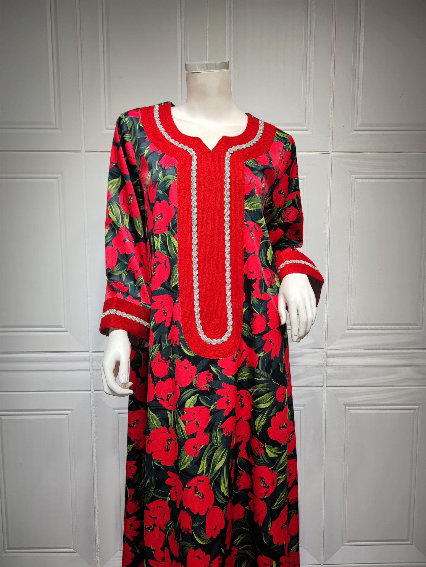 HAYA HAYA1072 Fashion New Product Hot Diamond Printed Dress