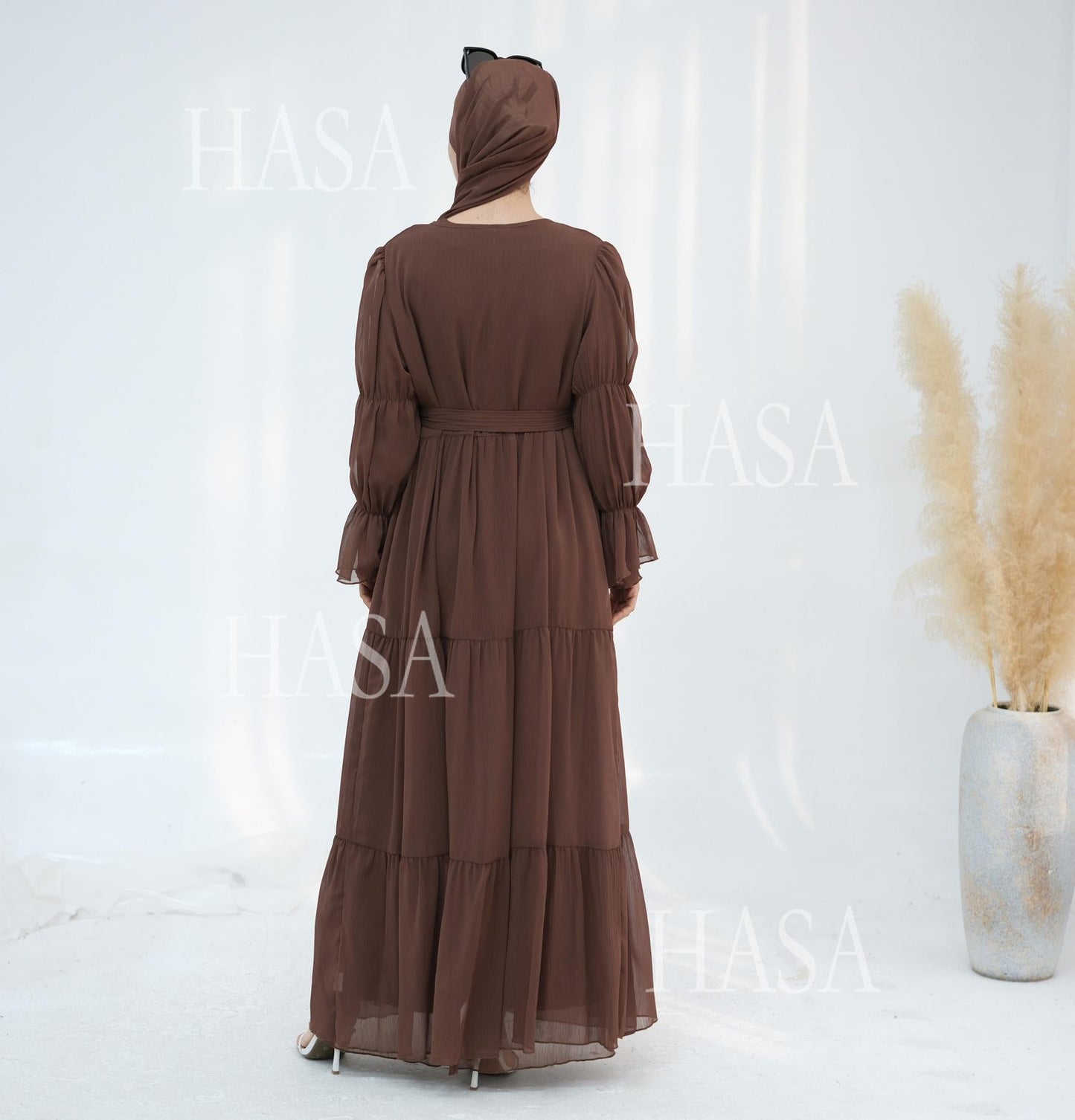 HA5881 Simple Two-piece Suit, A Dress Combination That Combines Comfort and Elegance closed abayas