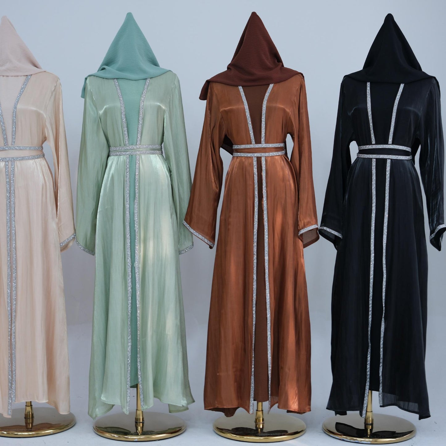 HAYA HA1185 3pcs Set Cardigan+Inner Dress+Hijab