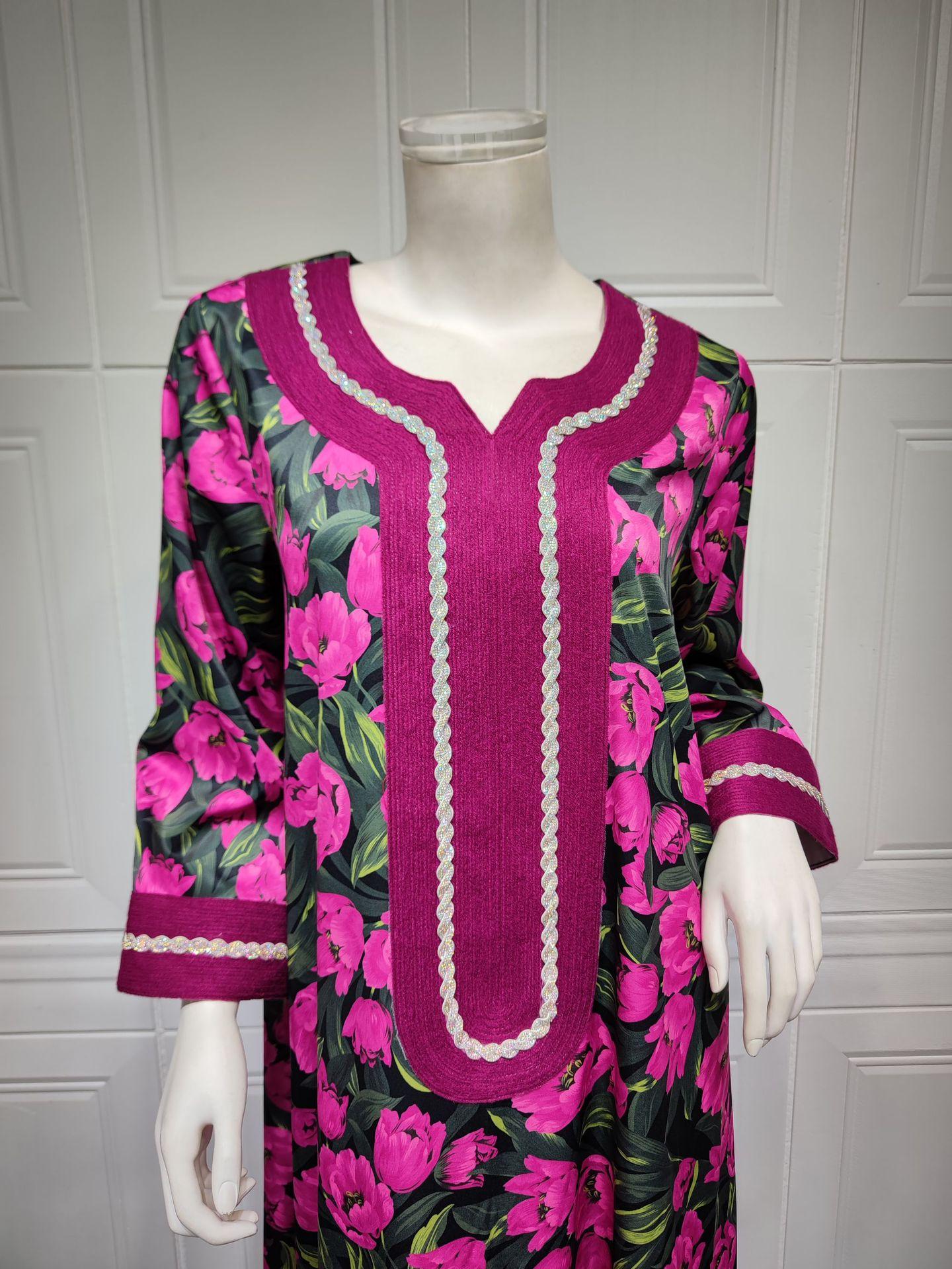 HAYA HAYA1072 Fashion New Product Hot Diamond Printed Dress