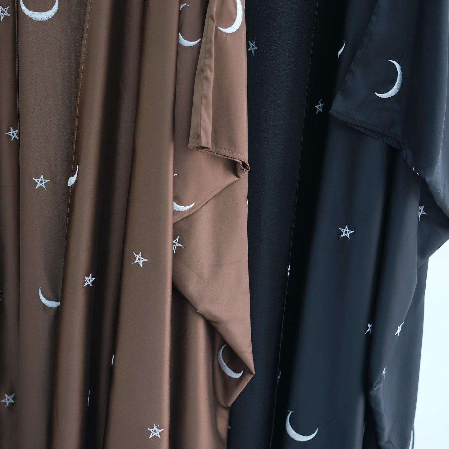HAYA HA1171 Moon Embroidered Robe Kaftan Abaya