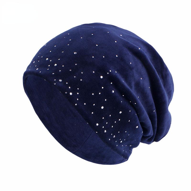 HAYA HA1091 Full Sky Star Diamond Muslim Headband Hat
