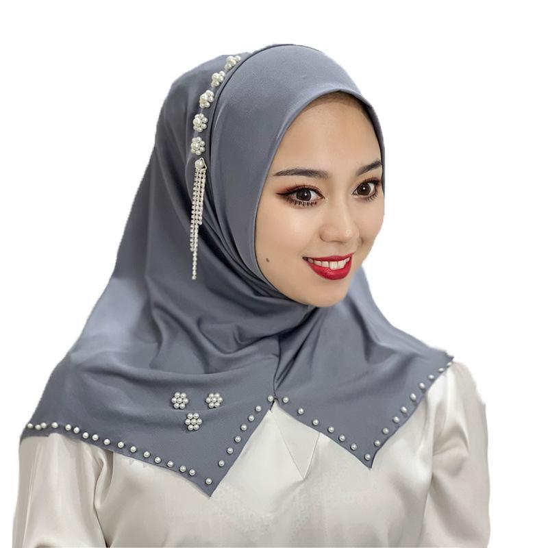 HAYA HA1110 Monochrome Beaded Flower Headband
