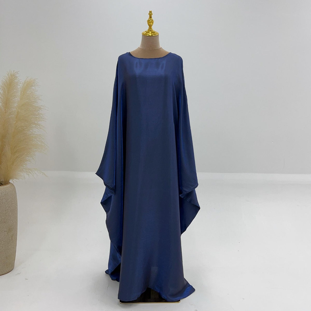 HA1348 Elegant Kaftan in Gold Cotton – 20 Vibrant Colors Available