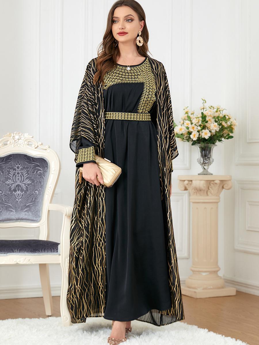 HAYA HAYA1059 2pcs Inner Dress  with Cardigan