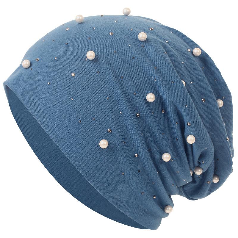 HAYA HA1092 Pearl Hot Diamond Pullover Cap