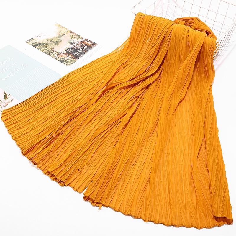 HAYA HA1137 Pearl Chiffon Baotou Scarf