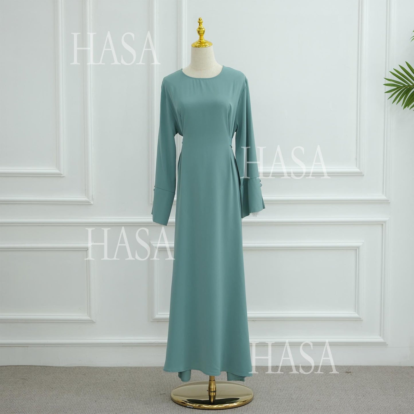 HASA's series HA6507 Simple style spliced lace robe dress (headscarf not included)