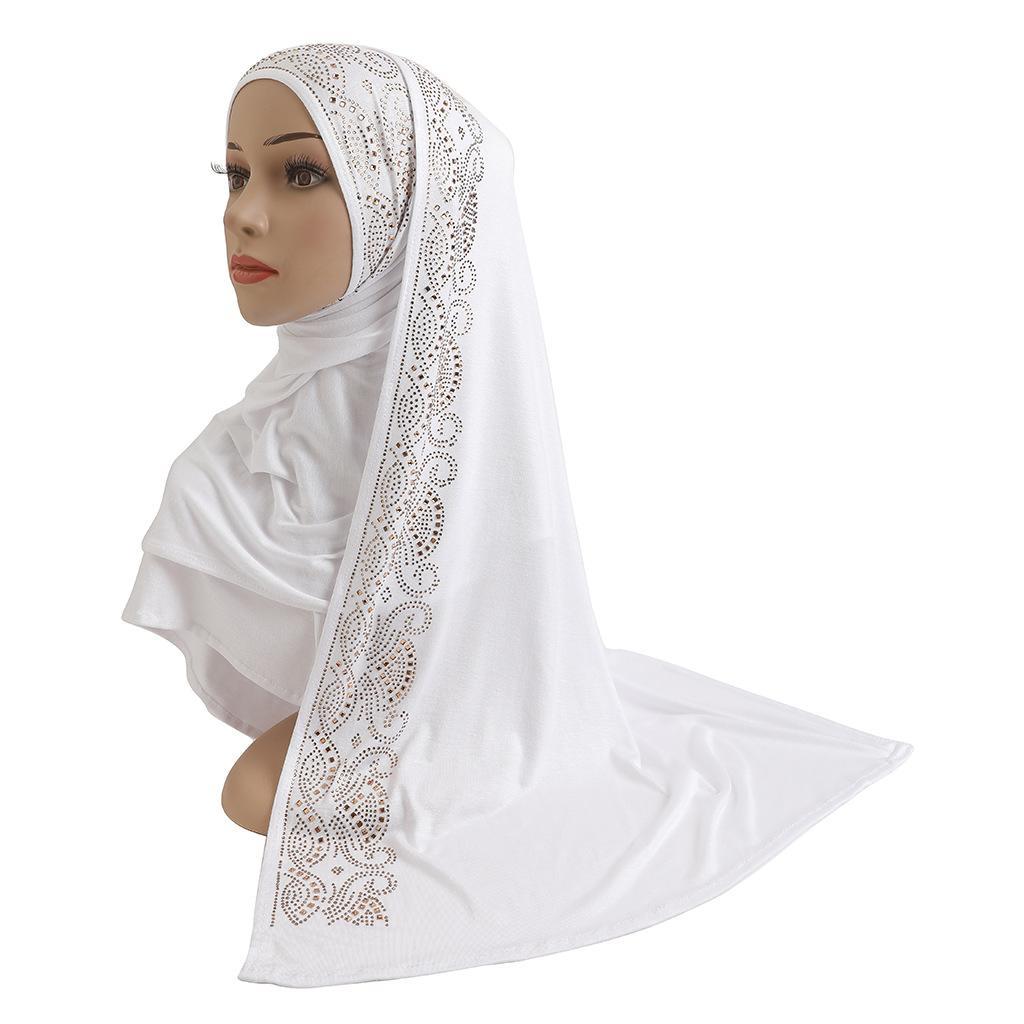 HAYA HA1144 Cotton Hot Gold Glass Diamond Headband