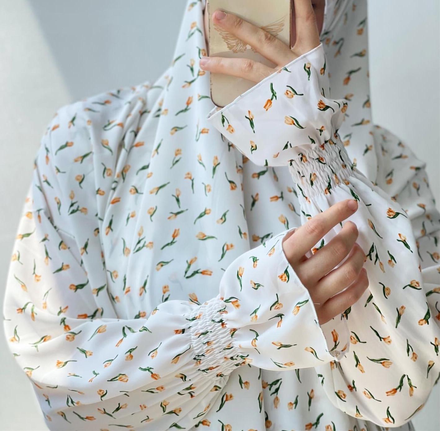 HAYA HAYA1013 Printed Dress Robe