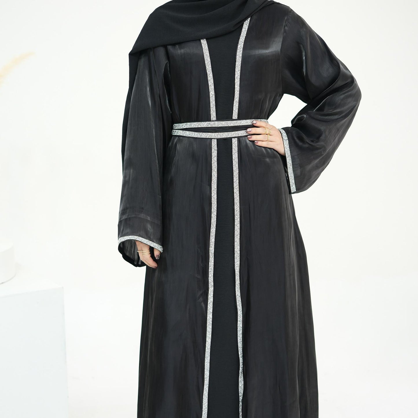 HAYA HA1184 2pcs Set Cardigan+Inner Dress